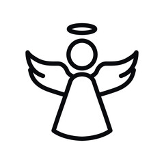 angel line icon illustration