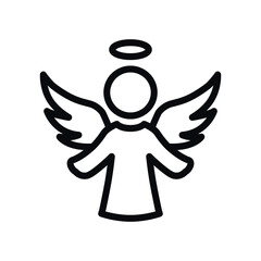 angel line icon illustration