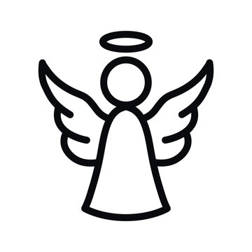 recommend clip art: angel line icon illustration