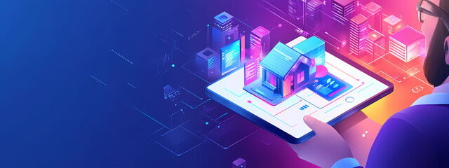 Fototapeta premium Smart Real Estate Revolution