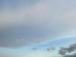 Bright blue clouds, white clouds, natural background