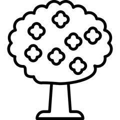 Almond Tree Icon