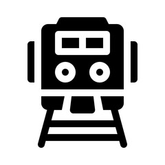 Train glyph icon