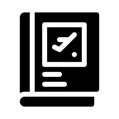 Travel Guide glyph icon
