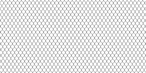 Mesh texture for fishing nets. Seamless black pattern for sportswear or soccer goal, volleyball net, basketball hoop, hockey, athletics.