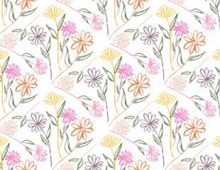 Fototapeta premium seamless floral pattern