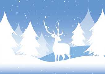 winter background to welcome christmas