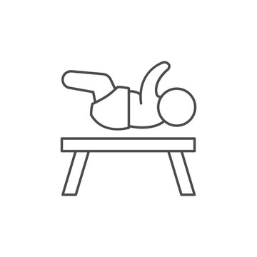 recommend clip art: Baby changing line outline icon