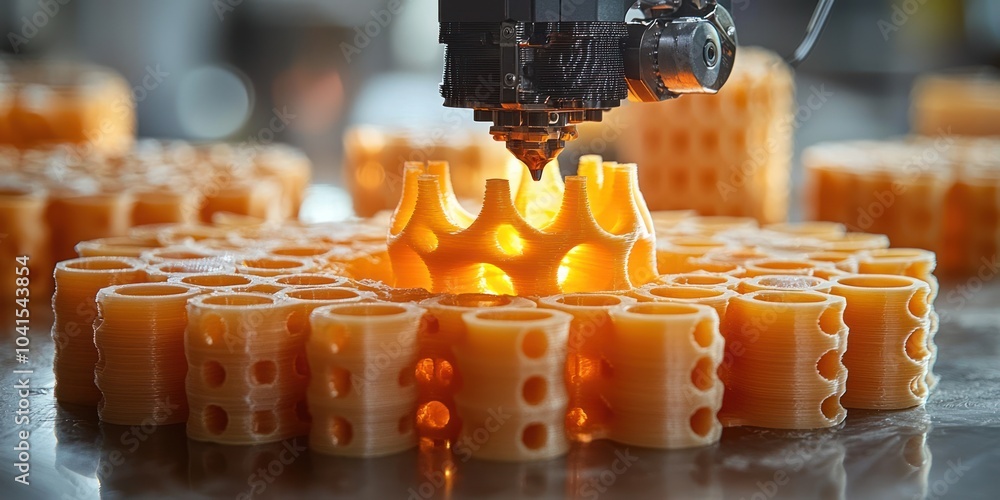 Aufkleber 3d printer head extruding plastic filament to create objects