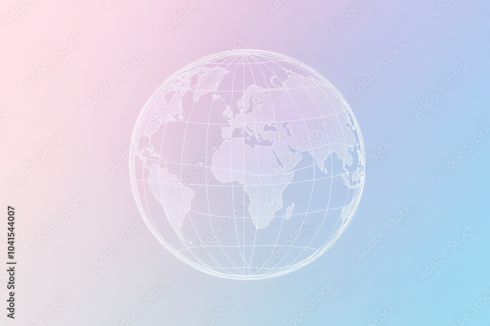 Poster the outline of a globe emphasizes important aspects of international travel, showcasing countries an