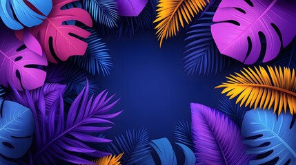 Vector background with a combination of abstract geometric shapes and intricate floral patterns, bold colors and textures