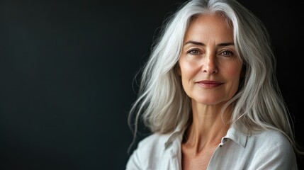 Elegant portrait of a mature woman