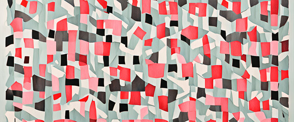 Fototapeta premium illustrazione con elementi geometrici a tema astratto surreale