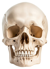 PNG Human skull white background anthropology sculpture.