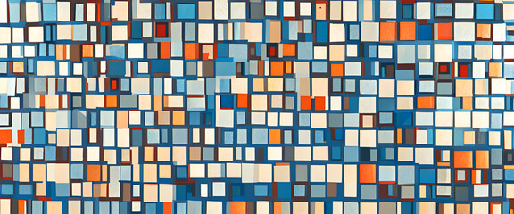 Fototapeta premium illustrazione con elementi geometrici a tema astratto surreale