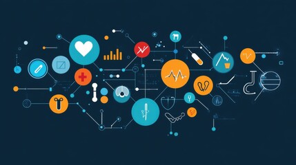 Obraz premium The Heart of Technology: A Digital Representation of Life's Essence