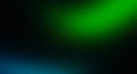 Grainy background green blue black abstract noise texture vibrant glowing color gradient shape black backdrop dark banner poster header cover wallpaper design