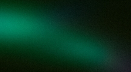 Grainy background green abstract noise texture vibrant glowing color gradient shape black backdrop dark banner poster header cover wallpaper design © Sami