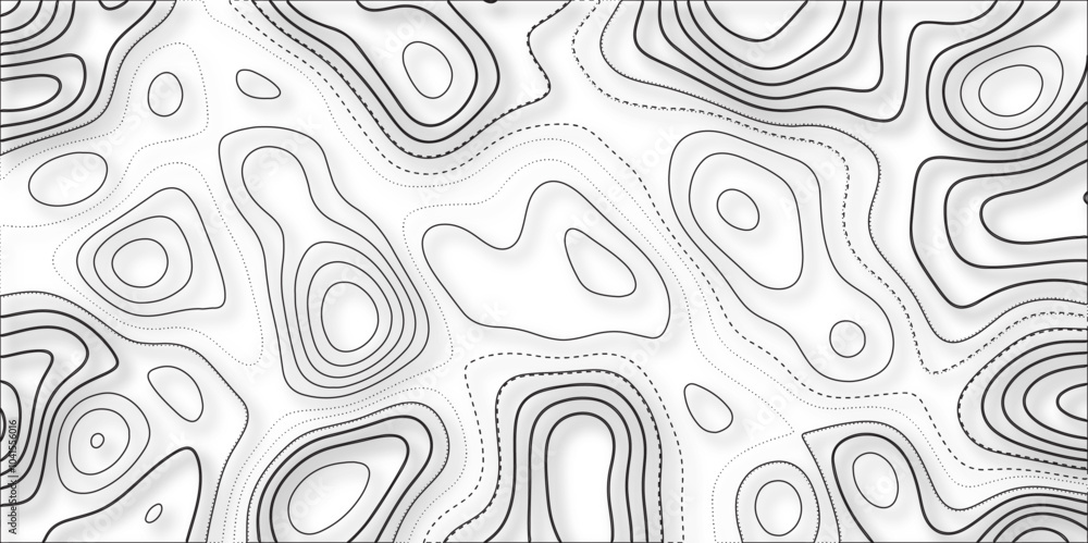 Poster contour map background. vector geography scheme and terrain. topographic contour map on white backgr