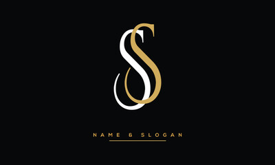 Obraz premium SS Abstract Letters Logo Monogram