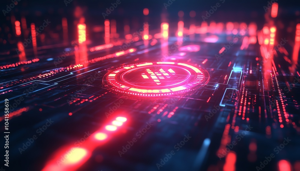 Poster 3d rendering of a 2025 target concept showcasing arrows and business symbols, clean and modern desig