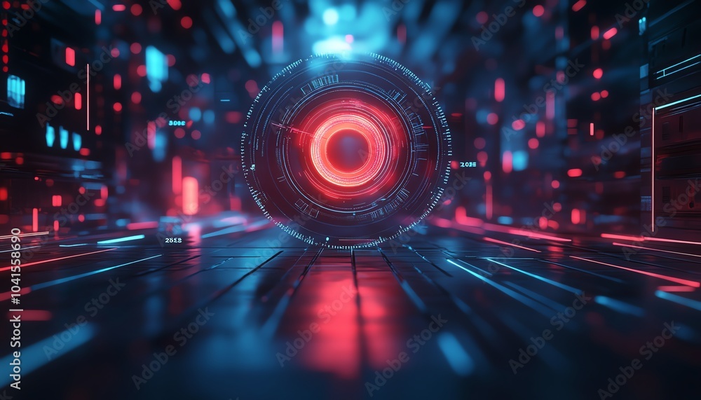 Poster 3d rendering of a 2025 target concept showcasing arrows and business symbols, clean and modern desig