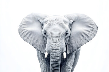 Obraz premium Elephant isolated on white background