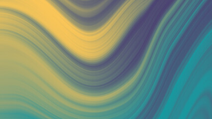 Obraz premium Abstract background with yellow, green, blue, curved lines suitable for modern artistic designs, backgrounds, presentations, branding, and digital wallpapers.