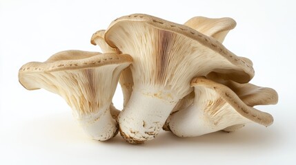 Fototapeta premium King Oyster mushroom Eringi displayed against a white background