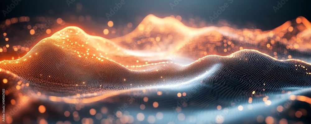 Leinwandbilder 3d rendering of abstract data analytics visualization against a light backdrop, contemporary aesthet