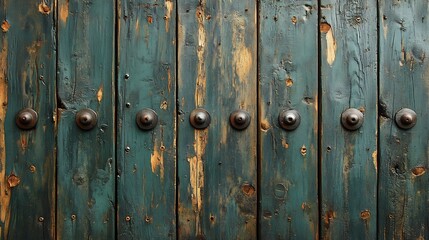 Deep olive green panelled wall background with distressed wooden texture offering a rugged and earthy vibe suitable for rustic dens or farmhouse kitchens