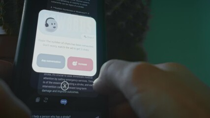 The number of chats on Chat Bot has been exhausted, message