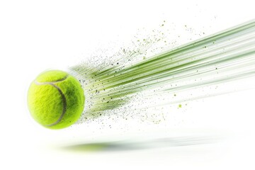 Dynamic tennis ball motion with speed lines