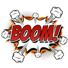 Comic Boom Explosion Bubble Dialog
