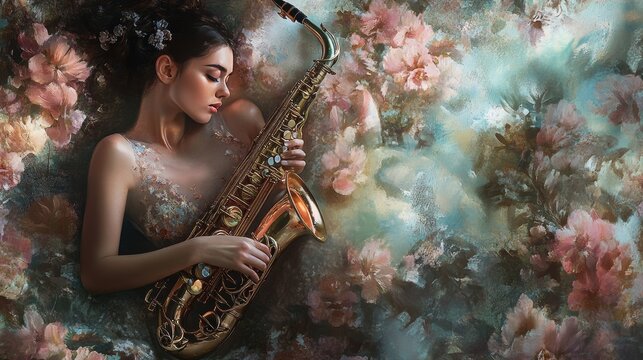 fluit art, woman, face, 16:9