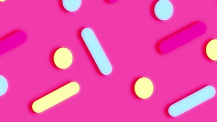 donut glaze. Decorative bright sprinkles texture pattern design