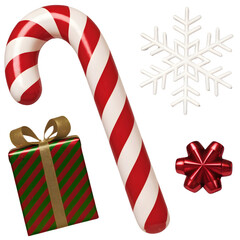 Christmas themed isolated on transparent background for illustration and t-shirt printing