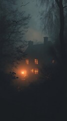 Spooky Halloween Night: Eerie Background for Your Social Media Posts