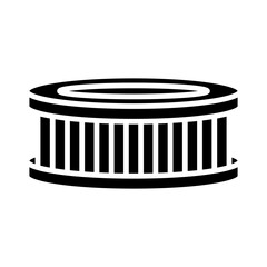 Air Filter glyph icon