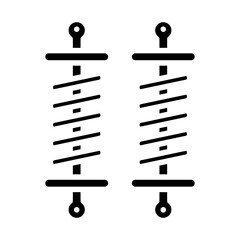 Shock Absorbers glyph icon