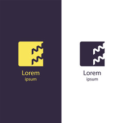 Creative modern logo with abstract elements, suitable for tech startups or innovative businesses.
