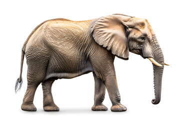 Obraz premium Elephant isolated on white background