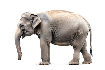 Obraz premium Elephant isolated on white background
