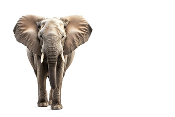 Obraz premium Elephant isolated on white background