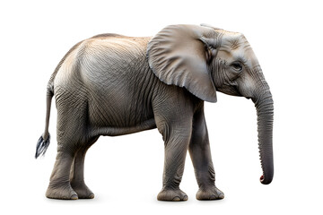 Fototapeta premium Elephant isolated on white background