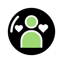 Love people care icon illustration