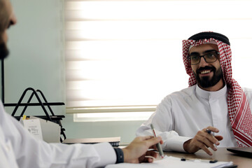 Arab businesspeople in the office
