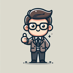 cartoon of a boss in a suit giving appreciation