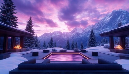 Escape to a Luxurious Winter Retreat in the Snowy Mountains Cozy Fireplaces, Breathtaking Views, and Unforgettable Memories Await