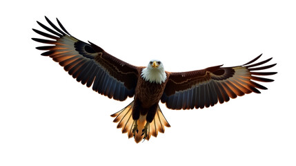 Obraz premium Eagle Close Up Portrait Realistic Style Clear Background isolated